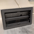 Black 4 Outlet Power Grommet w/ Wire Run Through Slots